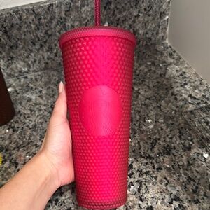 Starbucks Red Textured Tumbler